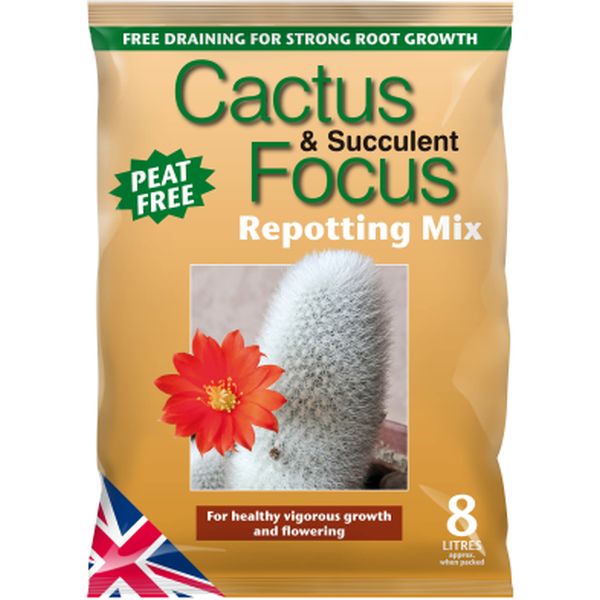 Cactus Focus Repotting Mix Peat Free 8L