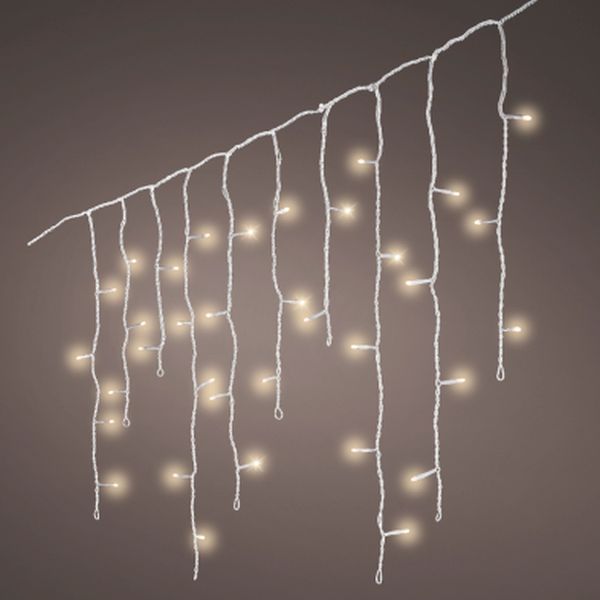 490 Warm White LED Icicle Lights 20m/65.5ft