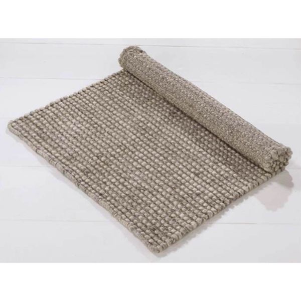 Taupe Wool rug taupe