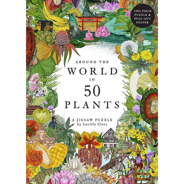 Around the World in 50 Plants 1000 Piece Jigsaw Puzzle