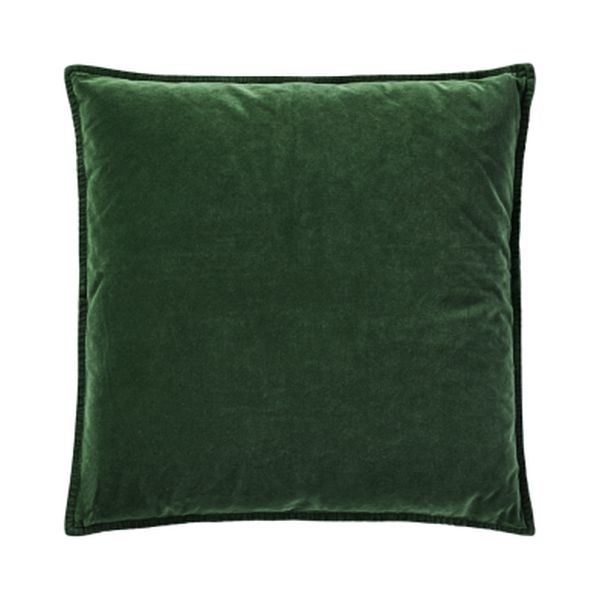 Myrtle Green Velvet Square Cushion