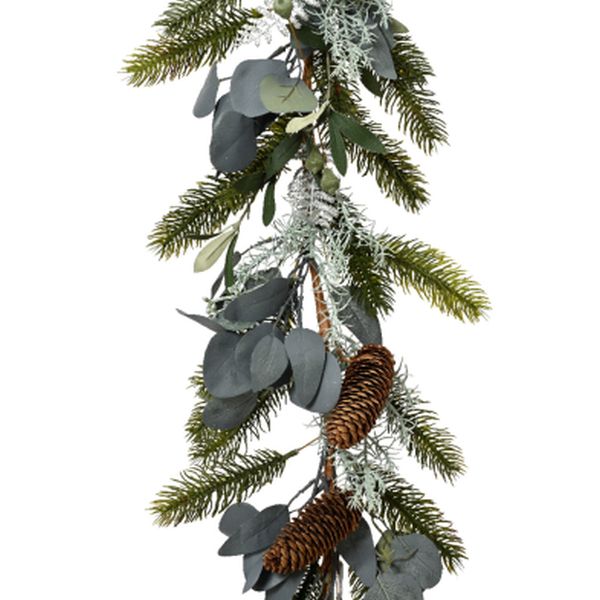 6ft/1.8m Modern Garland Green/Silver