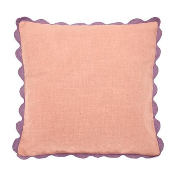 Pink Mia Scalloped Cushion