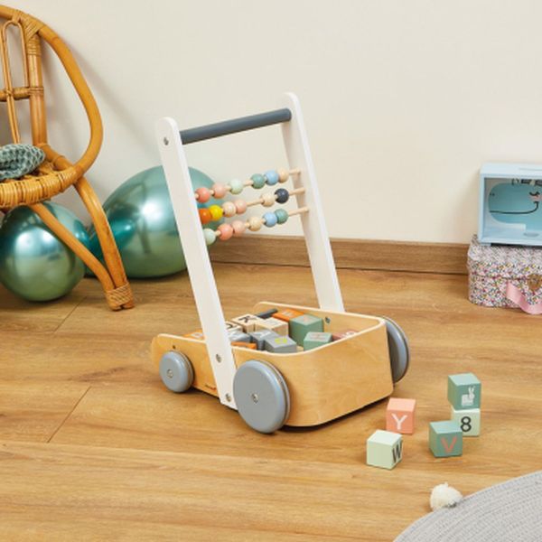Sweet Cocoon Cart With ABC Blocks