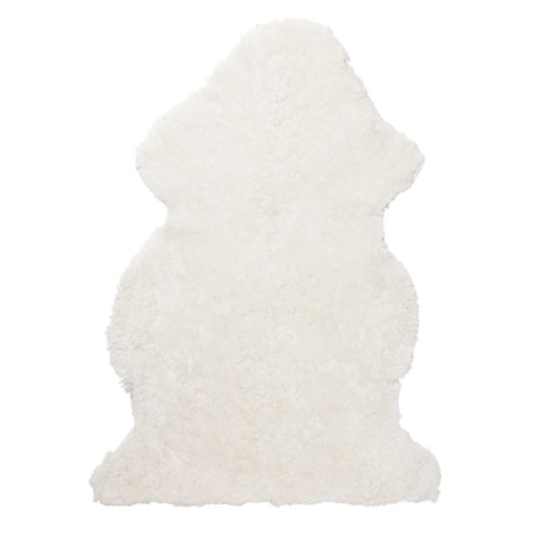 White Curly Sheepskin Rug