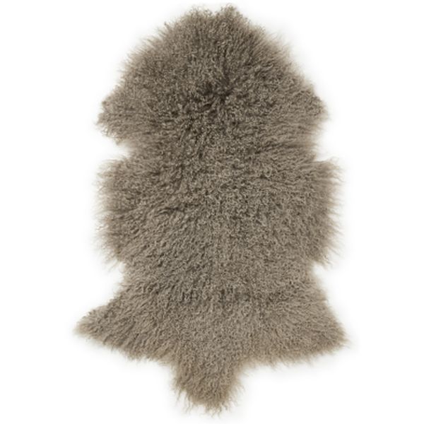 Mushroom Shansi Tibet Lambskin Rug