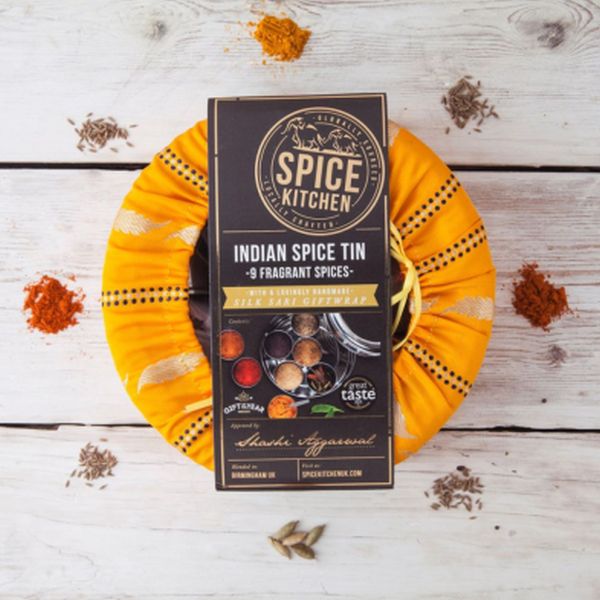 Sari Wrapped Indian Spice Tin