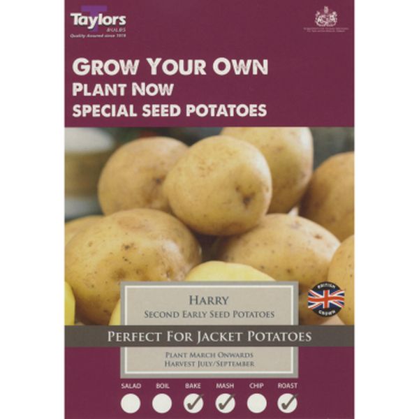 Harry Seed Potatoes - Second Early Pack of Ten